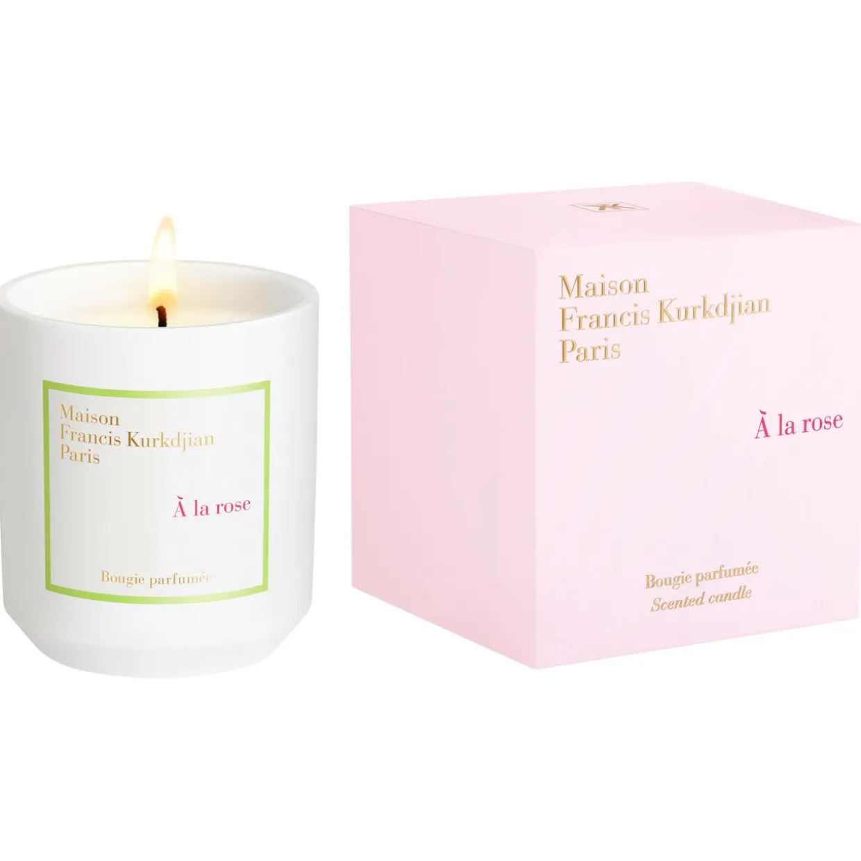 À la rose Candle