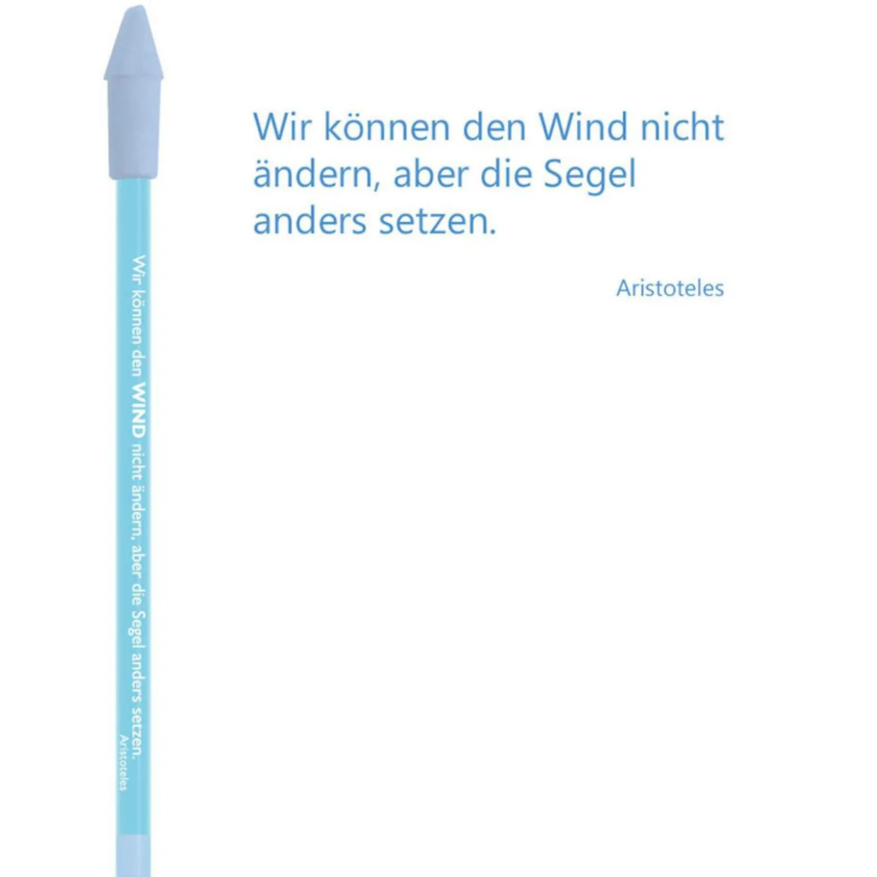 Bleistift blau, Aristoteles