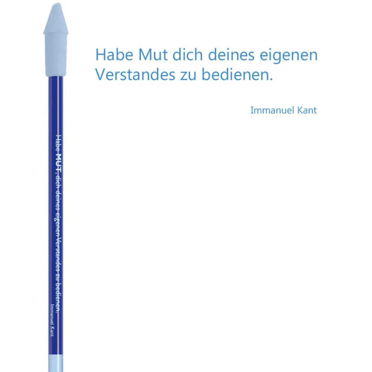 Bleistift blau, Kant