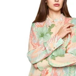 Bluse mit floralem muster