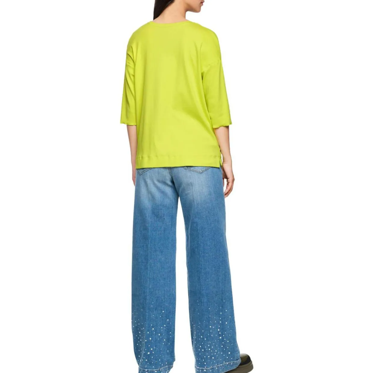 Blusenshirt mit v-neck