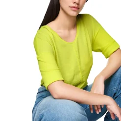 Blusenshirt mit v-neck