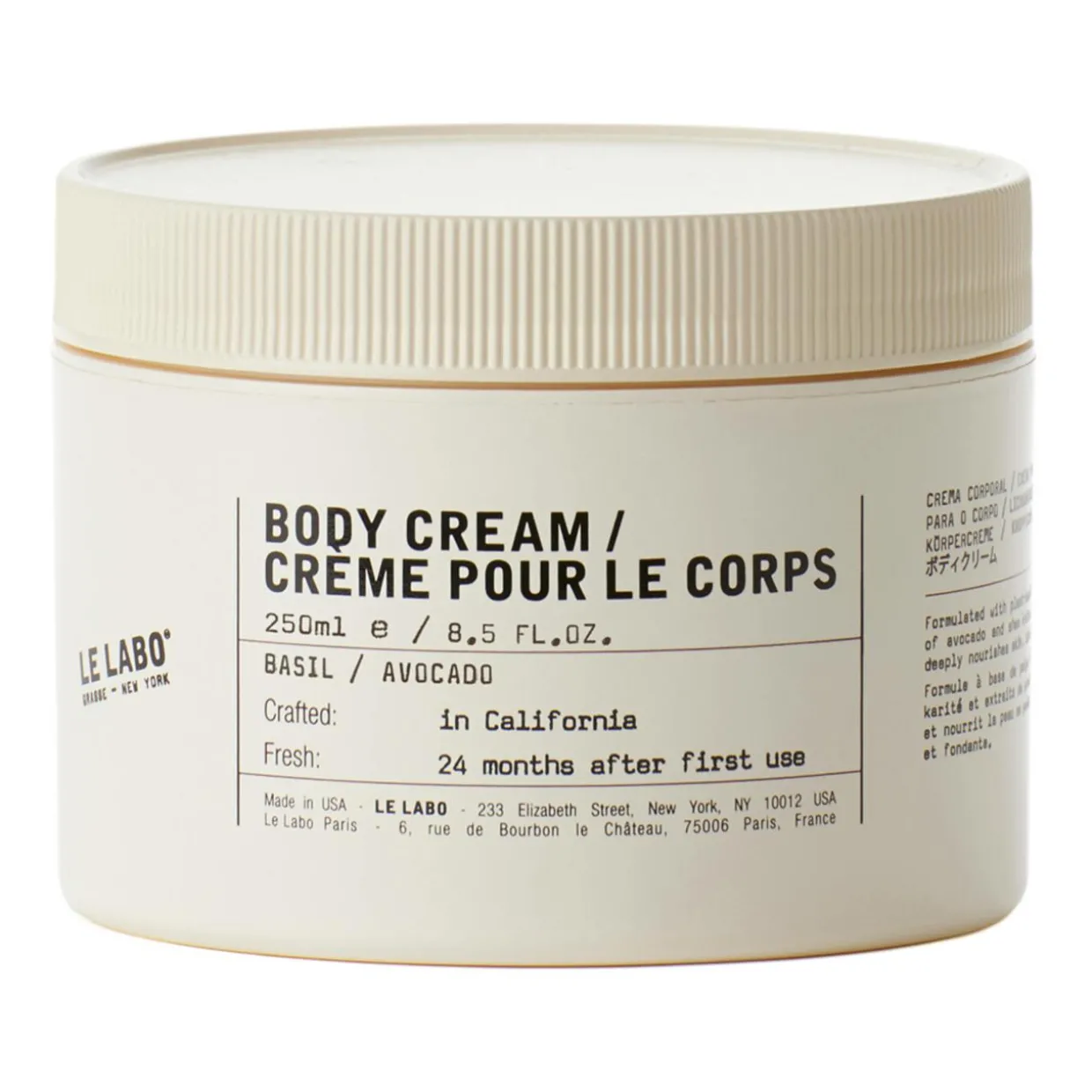 Body Cream Basil Avocado