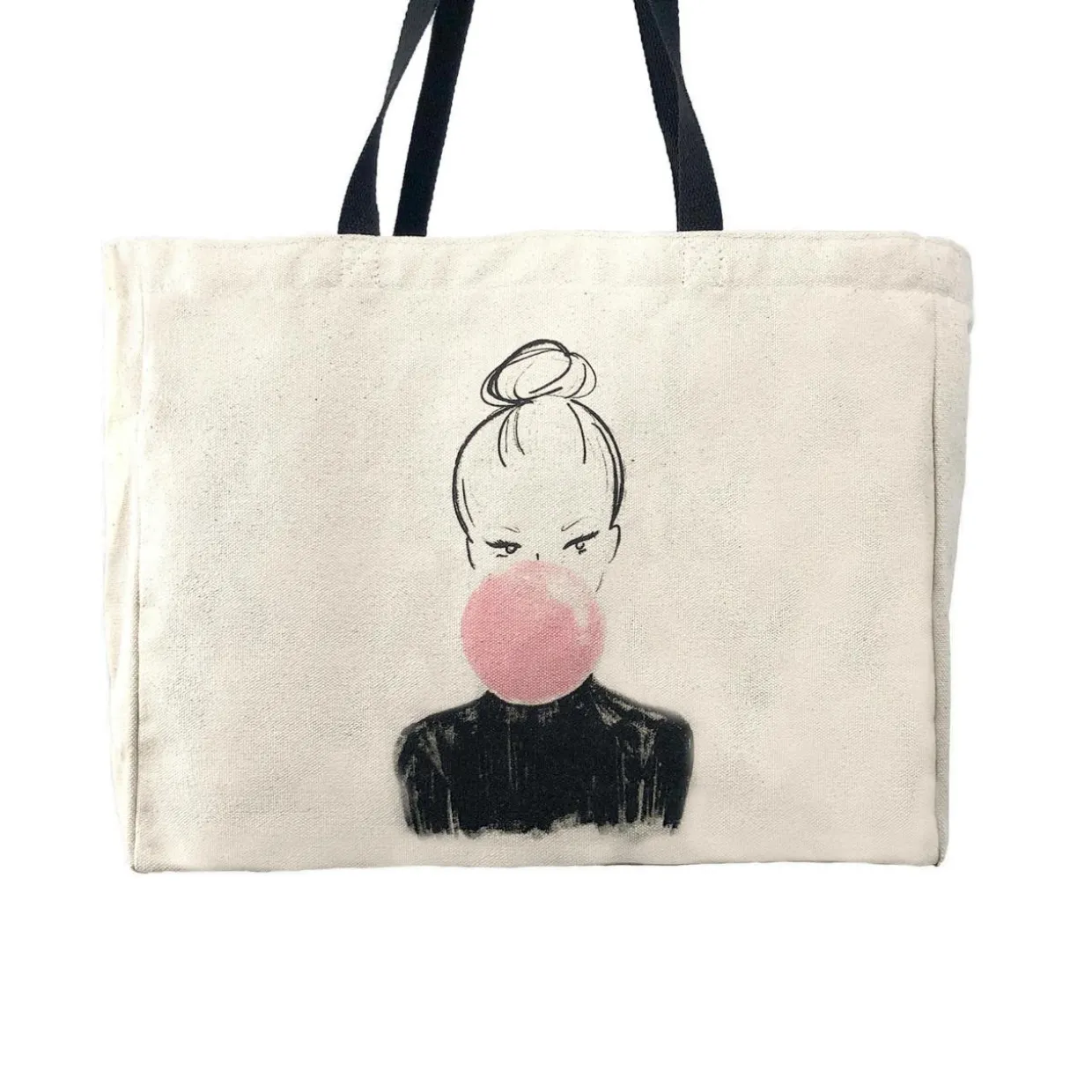 Canvas Shopper "Bulle"