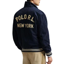 College-Jacke aus Kordsamt