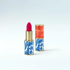Coral Ceramic Lipstick Case