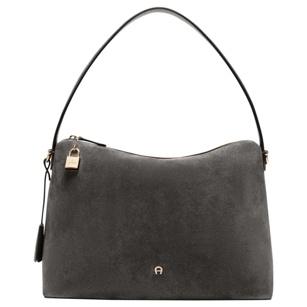 Delia Suede Beuteltasche M