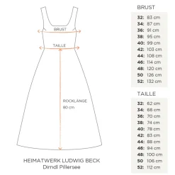Dirndl Pillersee 80cm
