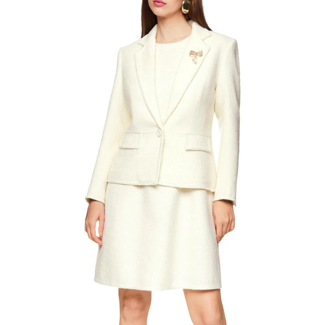 Eleganter bouclé-blazer