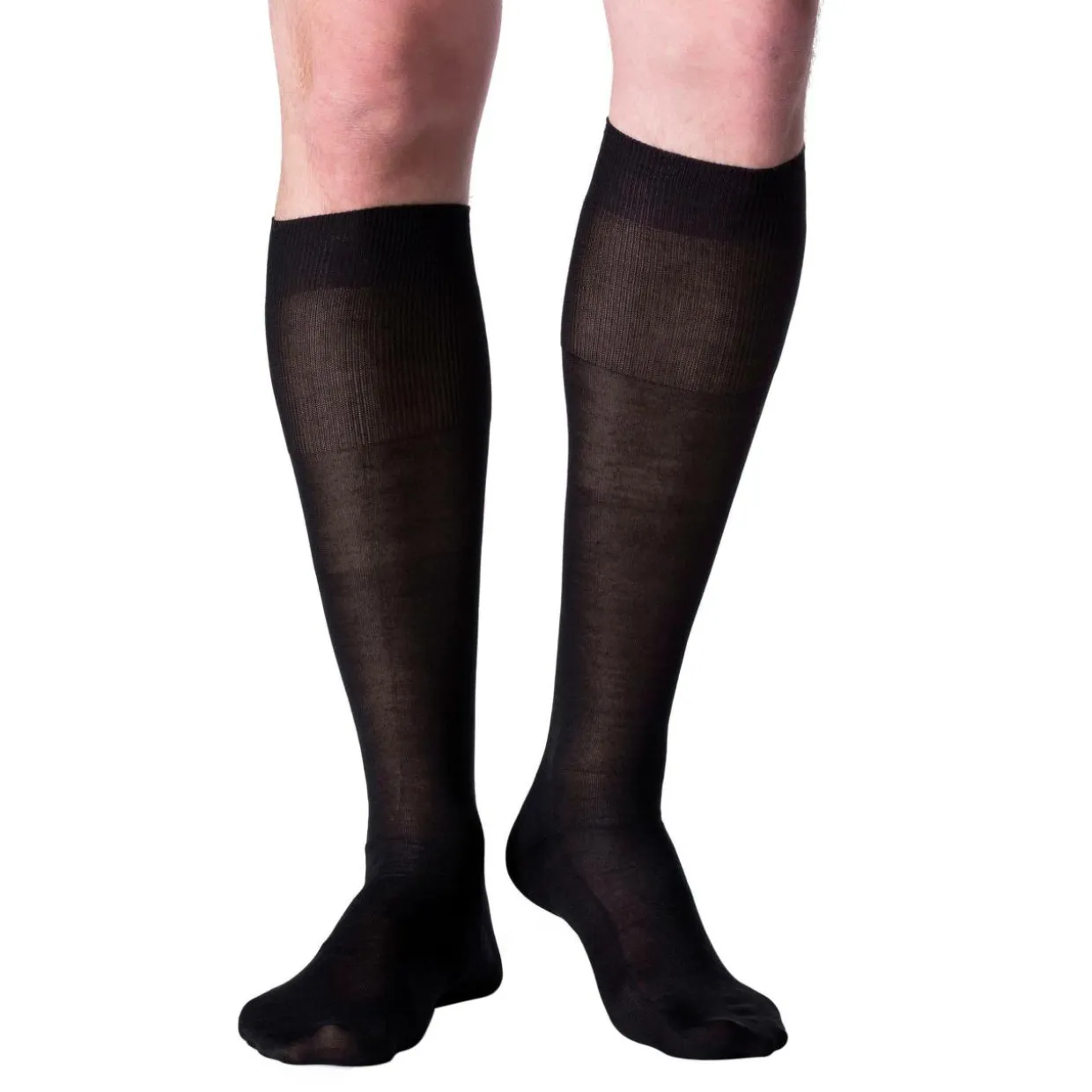 Falke No.4 Pure Silk Kniestrumpf