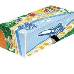 Figuier (Feigenbaum), Cyprès (Zypresse), Citronnelle (Zitronengras) Geschenkbox mit 3 kleinen Kerzen