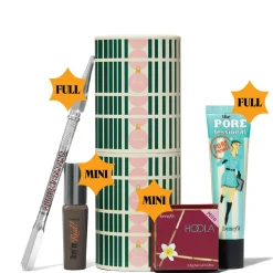 Giftin’ Goodies Make-up  Set – Full-Size Primer & Augenbrauenstift, Mini Bronzer & verlängernde Mascara