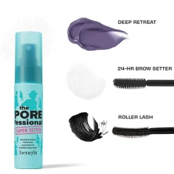 Good Time Gorgeous Make-up Set – Full-Size Mascara, Setting Spray & Brow Setter Gel plus Mini Tonerde-Maske