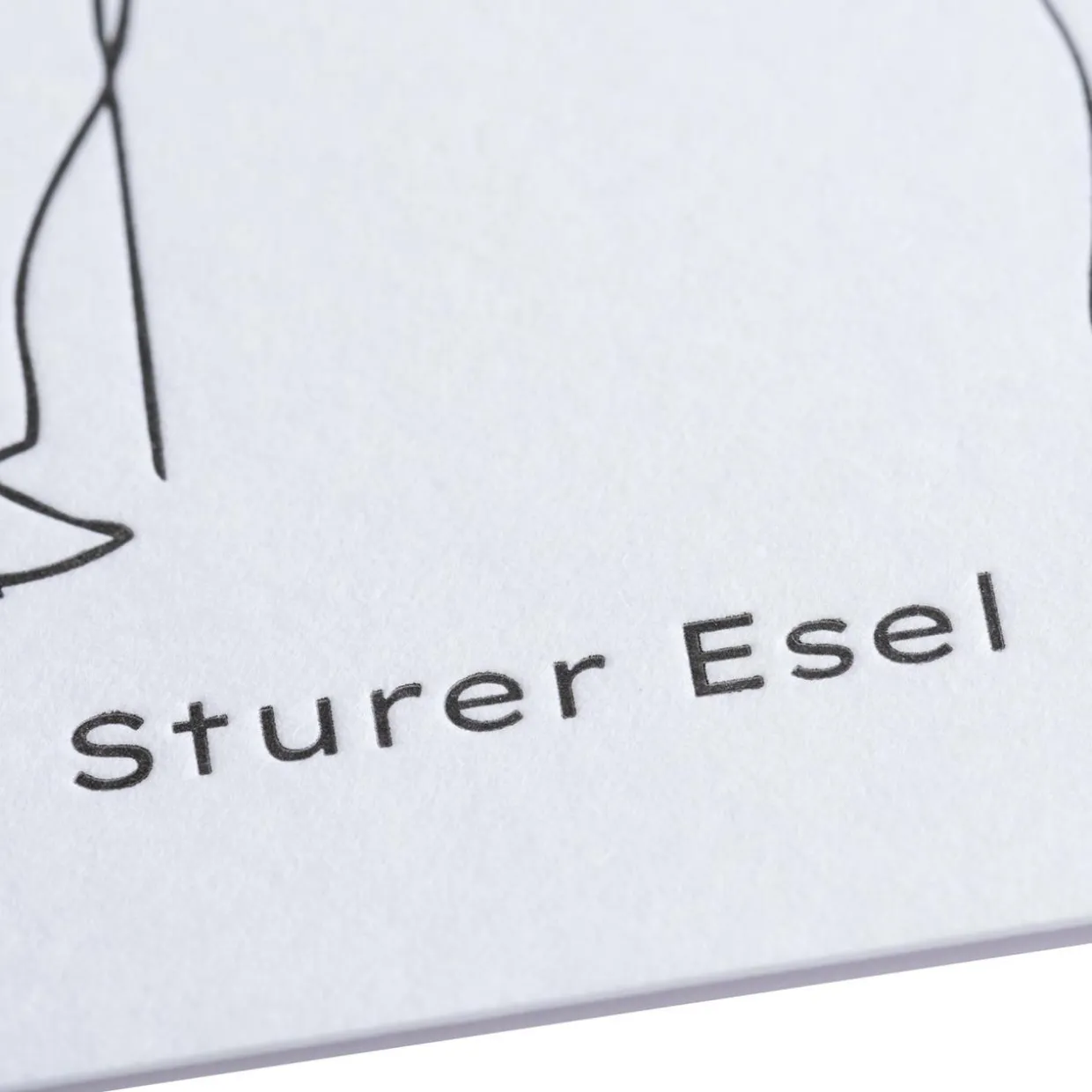 Grußkarte CharakTiere Sturer Esel