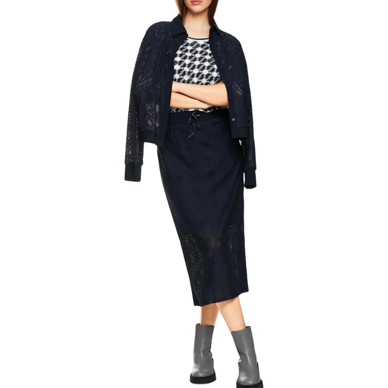 Jersey-shirt mit print