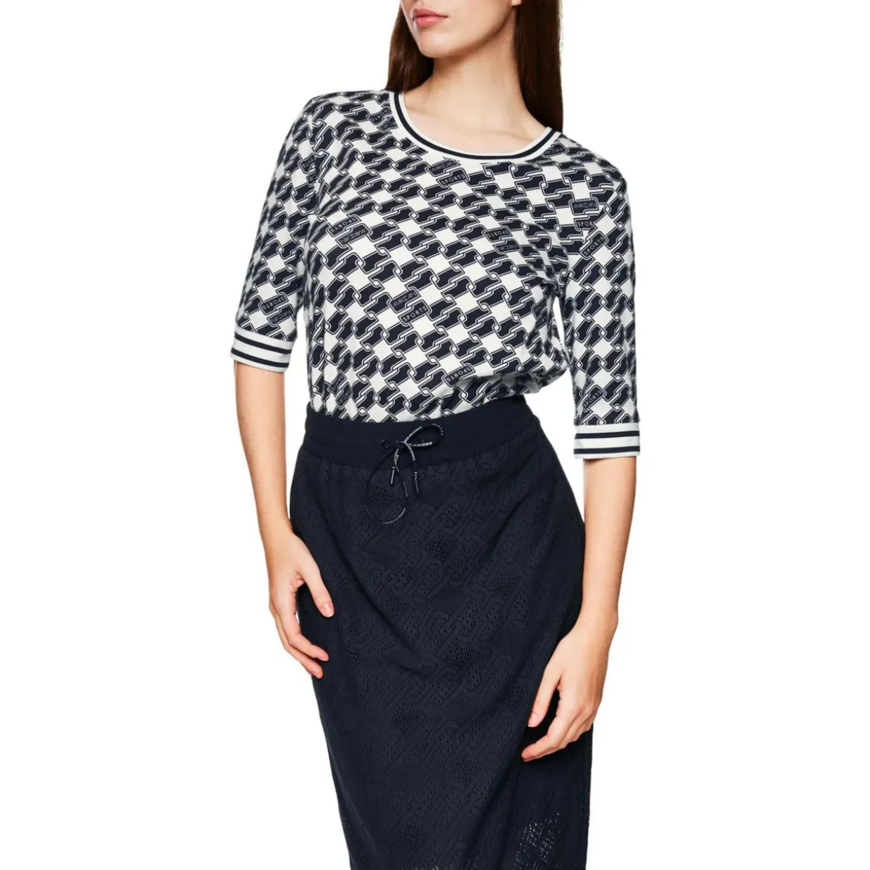 Jersey-shirt mit print
