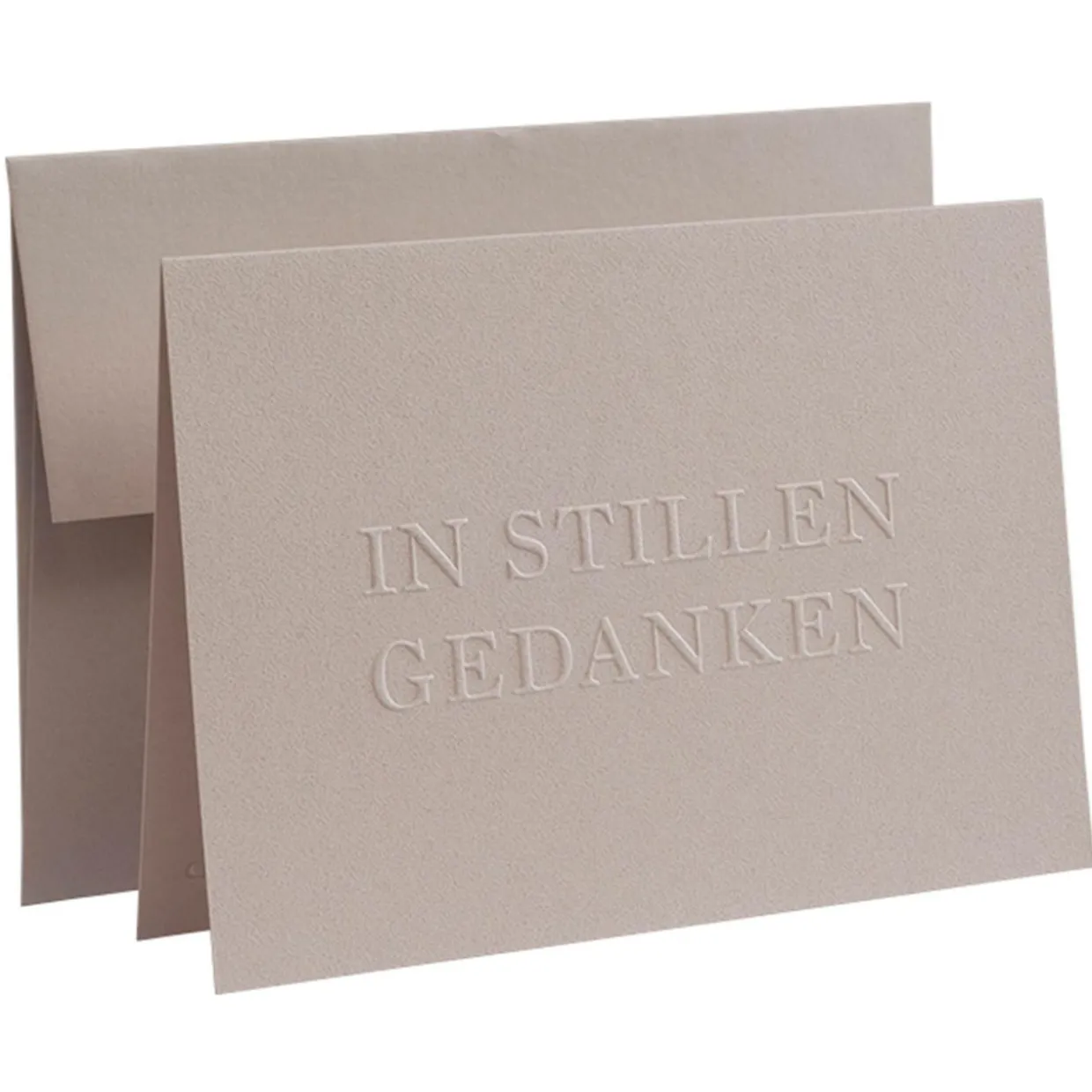 Karte Deeply Impressed - In stillem Gedenken