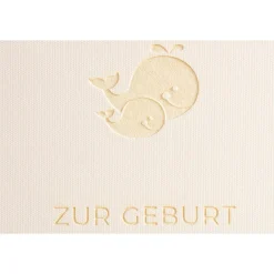 Karte Geburt - Wal