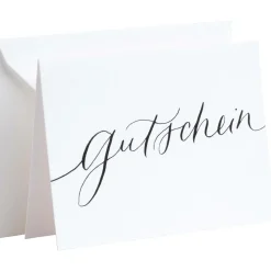 Karte Handlettering - Gutschein