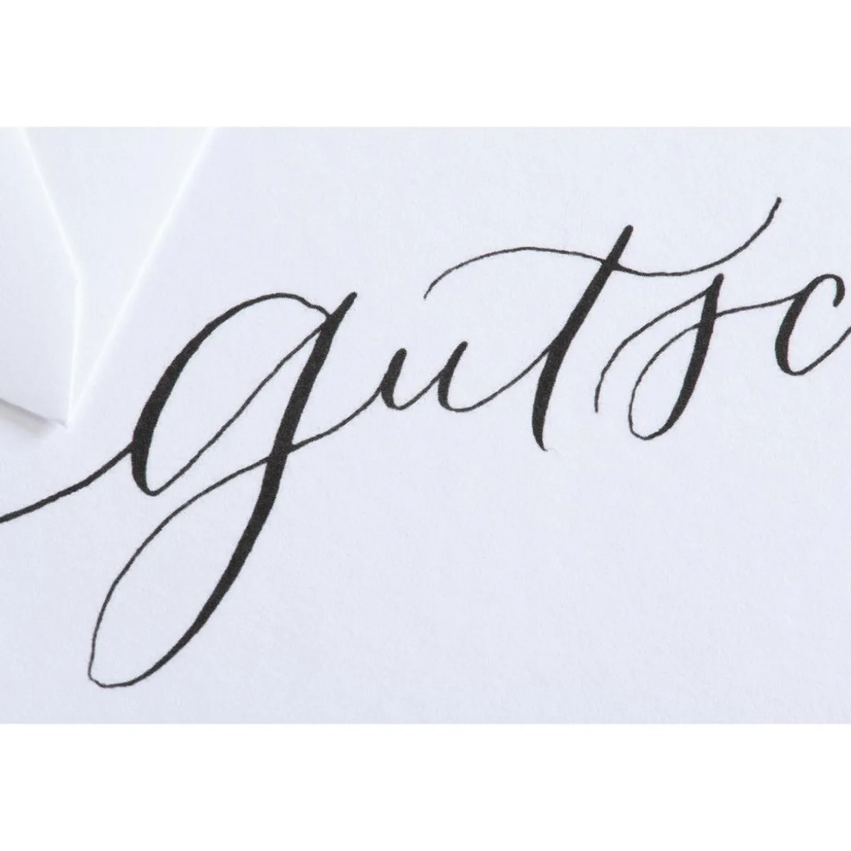 Karte Handlettering - Gutschein