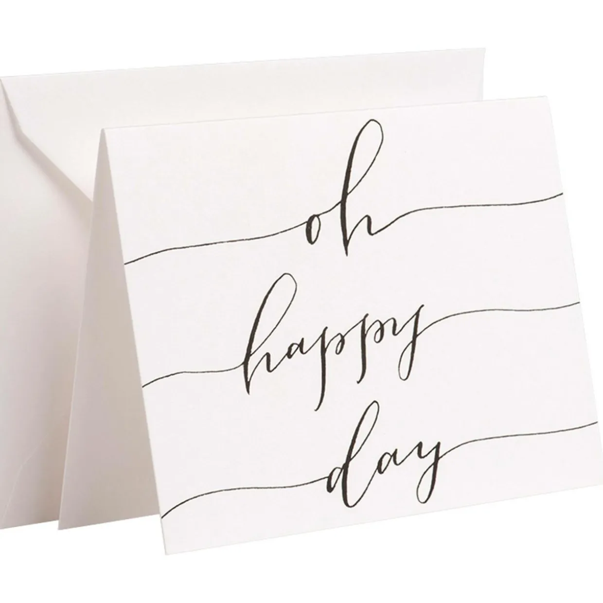 Karte Handlettering - Oh happy Day