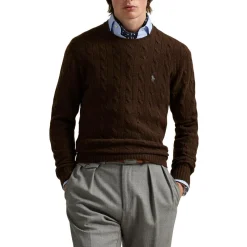 Kaschmirpullover mit Zopfmuster