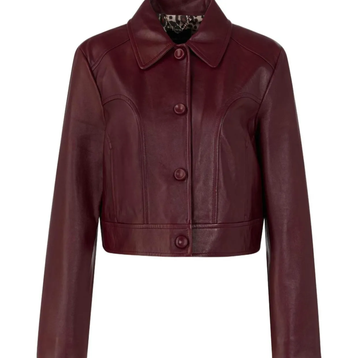 Kurze Lederjacke