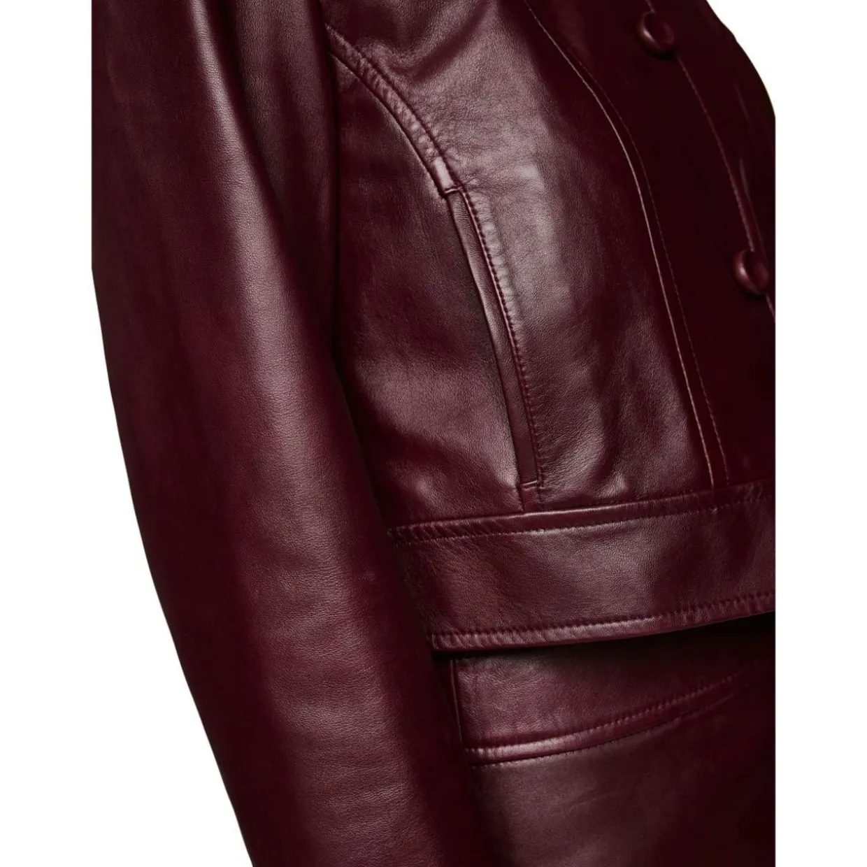 Kurze Lederjacke