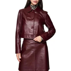 Kurze Lederjacke
