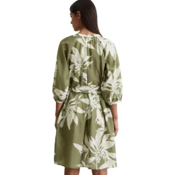 Kurzes print-kleid relaxed