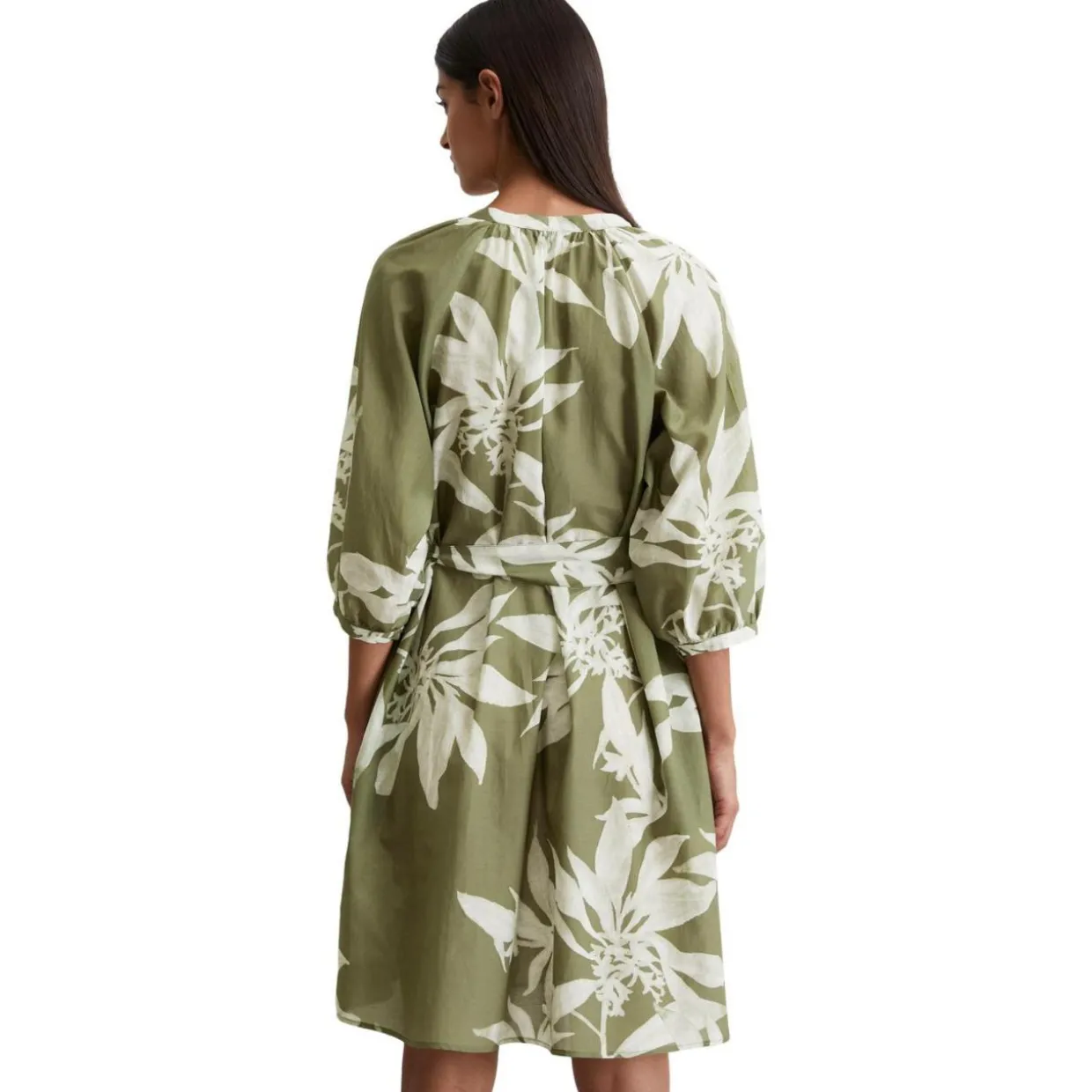 Kurzes print-kleid relaxed