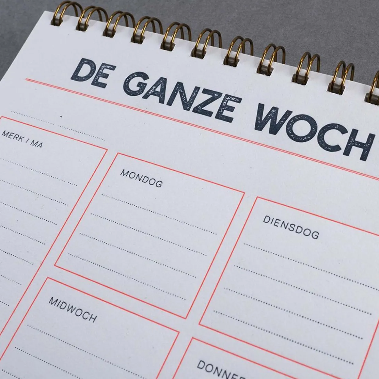 Letterpress Wochenplaner - Bavaria Edition