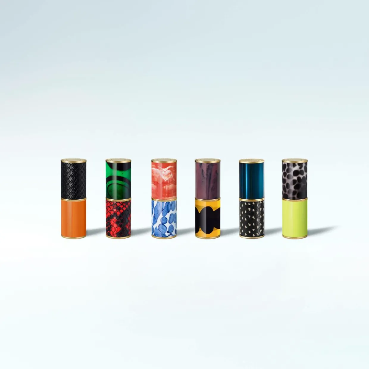 Malachite Snake Lipstick Case