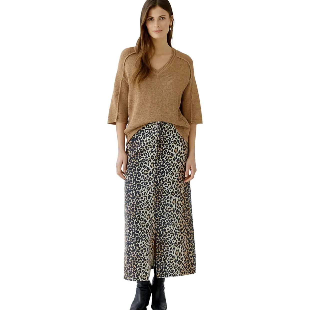 Maxi-Jeansrock