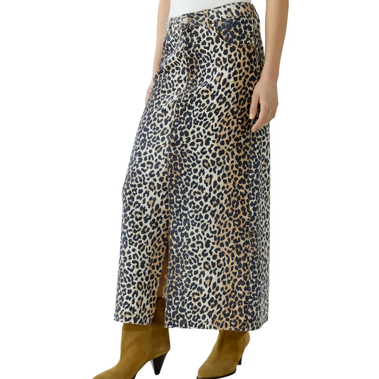 Maxi-Jeansrock