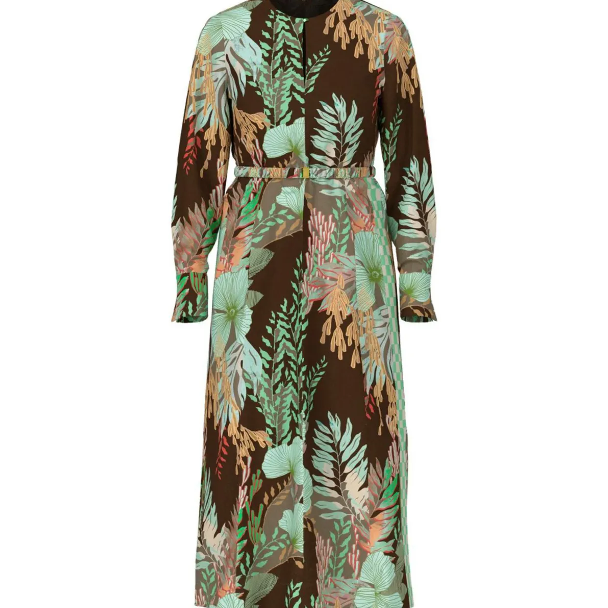 Maxikleid mit floralem print