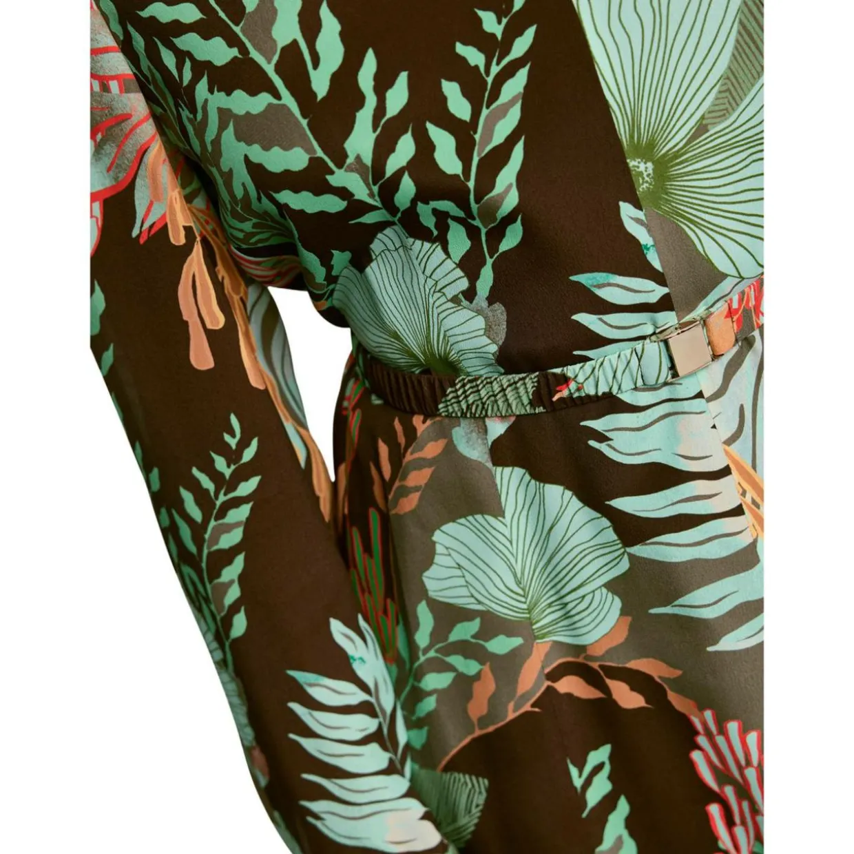 Maxikleid mit floralem print