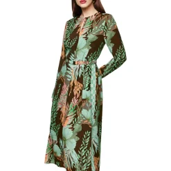 Maxikleid mit floralem print