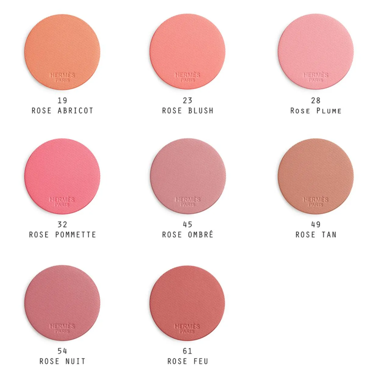 Nachfüll-Pudertiegel Rose Hermès Silky Blush