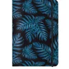 Notizbuch A5 Pattern Philodendron blau