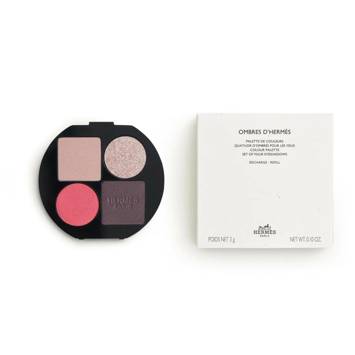 Ombres d'Hermès, Nachfüll-Lidschattenpalette mit vier Nuancen