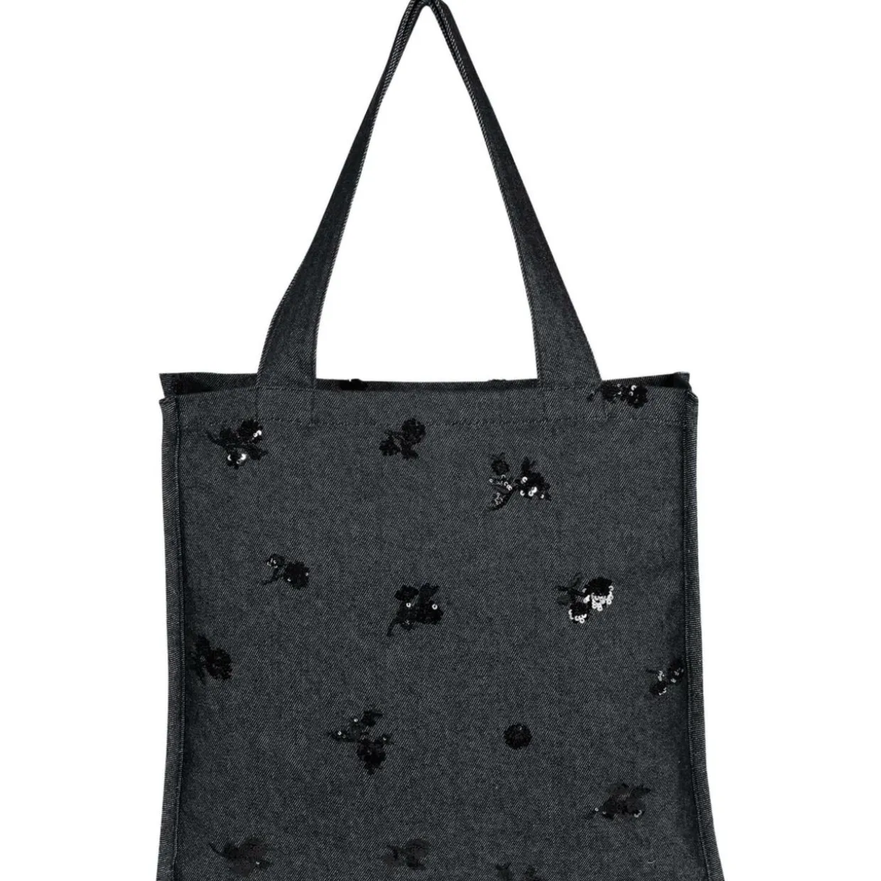 Pailletten-Denim-Tasche