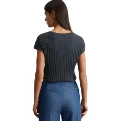 Pointelle-t-shirt slim
