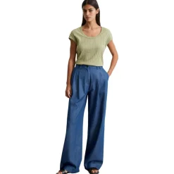 Pointelle-t-shirt slim