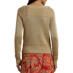Pullover mit U-Boot-Ausschnitt
