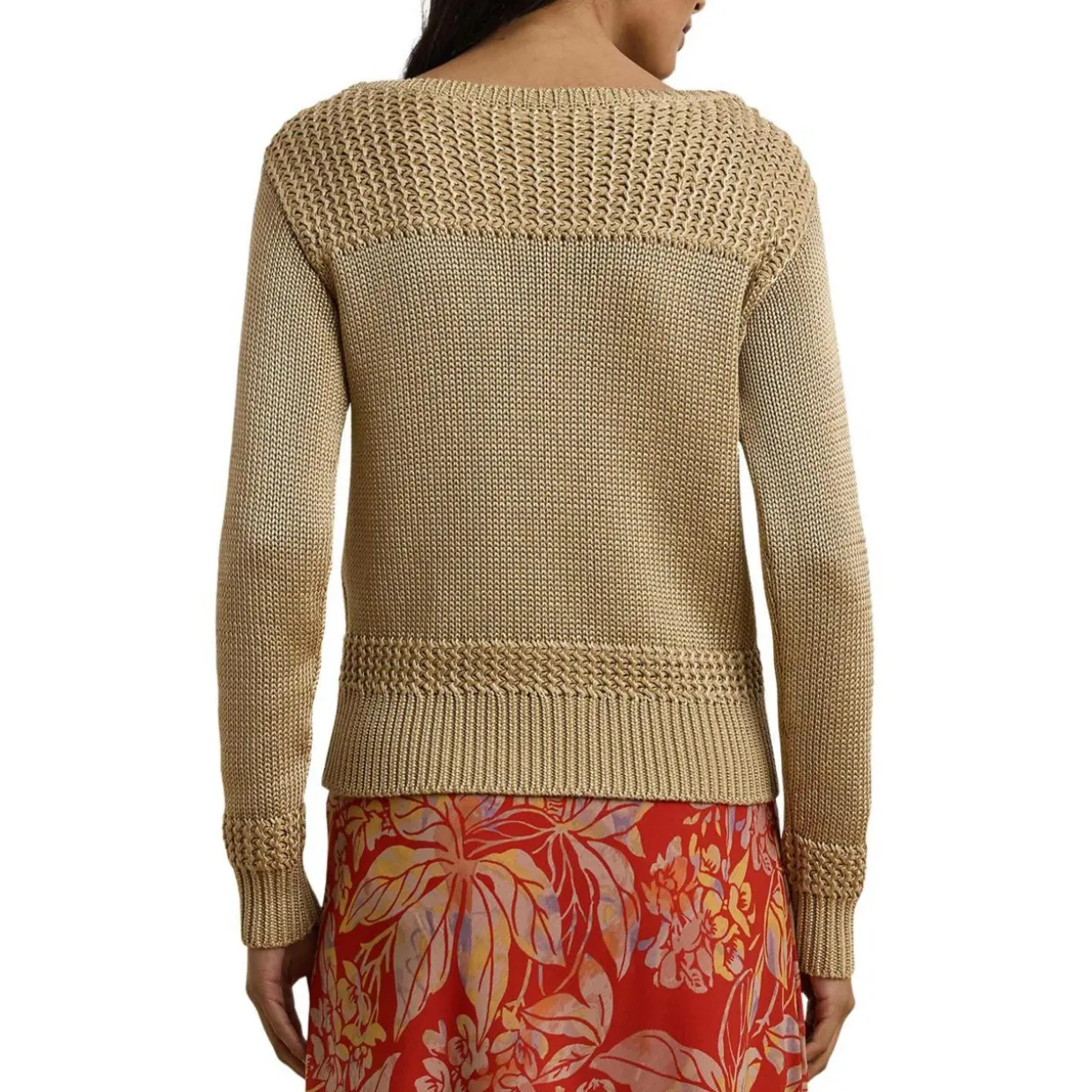 Pullover mit U-Boot-Ausschnitt