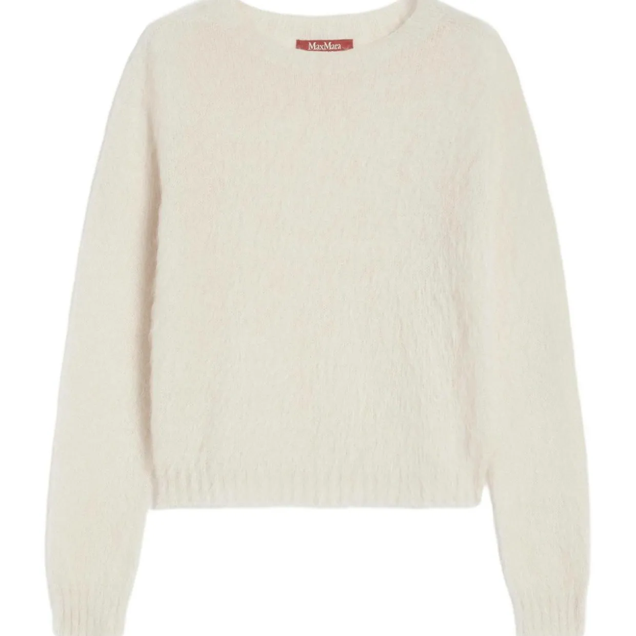 Rundhalspullover aus Mohair-Mischgarn