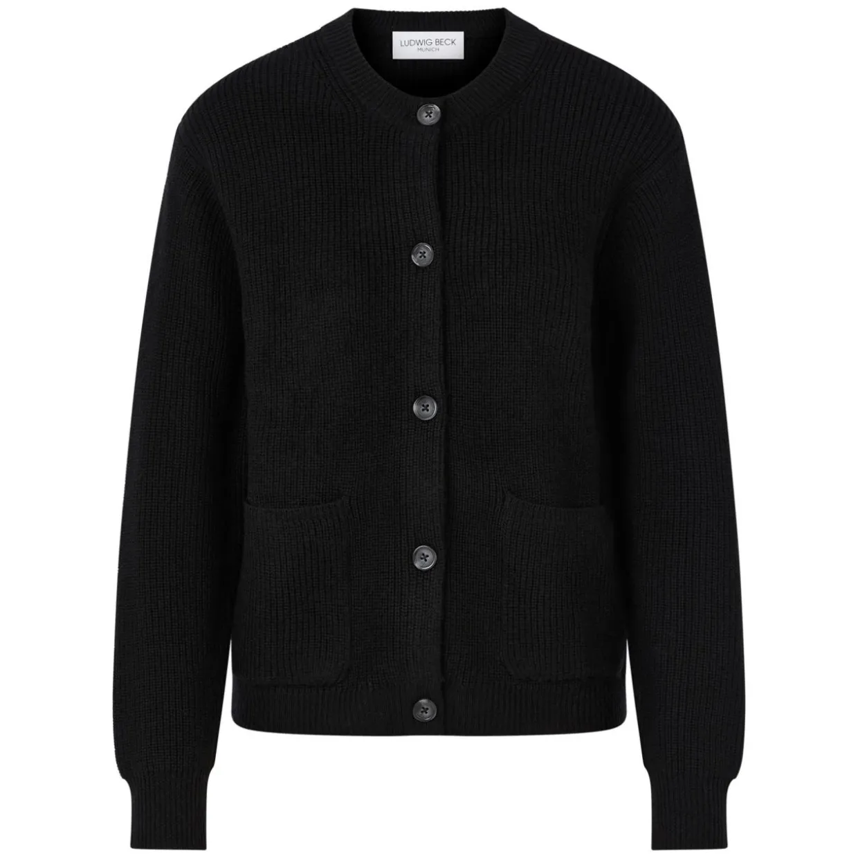 Schurwoll Strickjacke