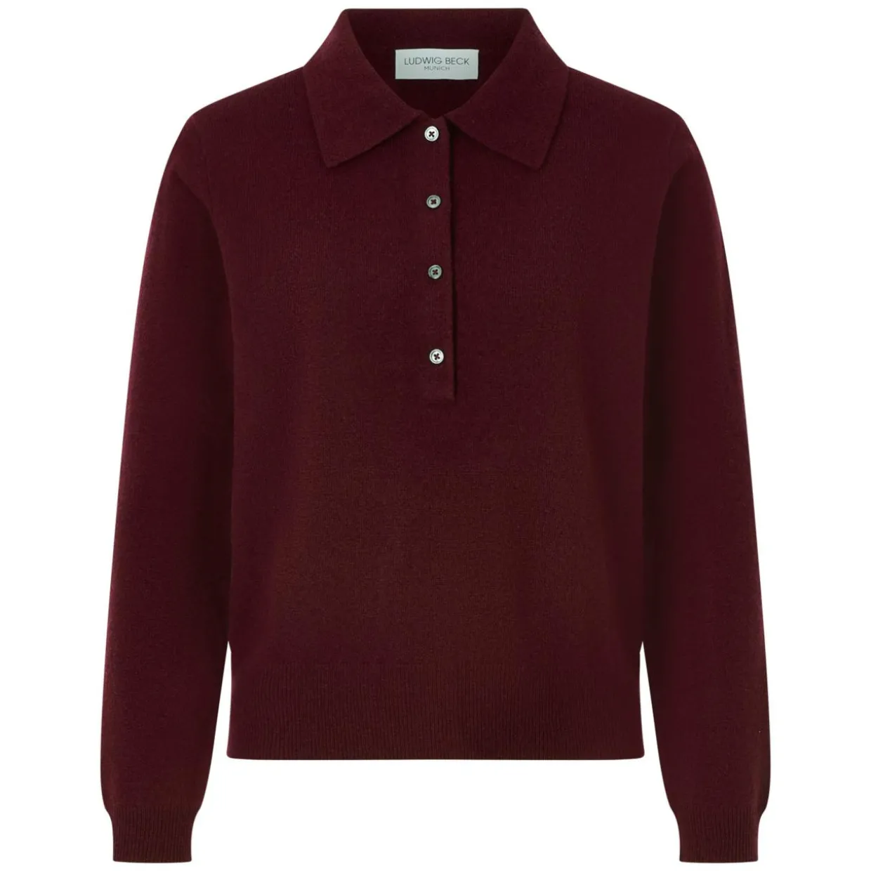 Schurwoll-Polopullover