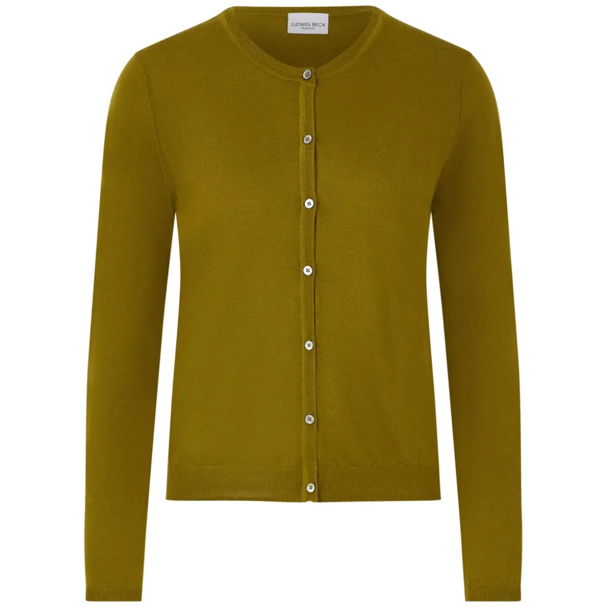 Schurwoll-Strickjacke